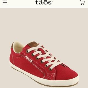 Taos canvas sneaker, red, Sz9